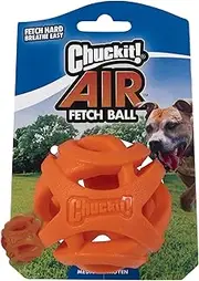 Chuckit! 31932 Breathe Right Fetch Ball, Orange, Medium