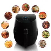 3.5 Qt. Sleek Black Electric Multi-Cooker and Air Fryer w/ 7 Preset Programmable