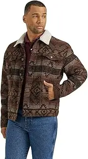 [Wrangler] Men's Sherpa Lined Jacquard Print Jacket