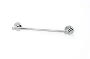 Alno C8320-12-PC Contemporary I 12" Crystal Towel Bar Polished Chrome