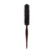 3Types anti Static Boar Bristle Hair Brush Wooden Handle Small round Brush Blow
