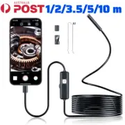 5M Endoscope Camera IP67 Waterproof 7mm Borescope Type-C Phone Inspection Camera