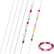 4 Pcs Bead Spinner Needles - 7 Inch Clip-Style, Long Straight Beading Thread Nee