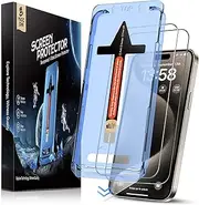 MAGIC JOHN 2 Pack for iPhone 15 Pro Max 6.7 inch Tempered Glass Screen Protector, Auto Dust-Elimination Installation, Bubble Free, Dynamic Island Compatible, HD Clear, Easy Installation