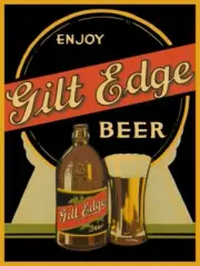 Enjoy Gilt Edge Beer - East Patterson, NJ New Metal Sign: 12x16" Ships Free