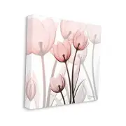 Red Silhouettes Modern Floral Photograph Canvas Albert Koetsier Wall Art, 36