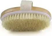 Boolavard Dry Skin Body Brush - Improves Skin's Health And Beauty - Natural Bristle - Remove Dead Skin And Toxins, Cellulite Treatment, Improves Lymphatic Functions, Exfoliates, Stimulates Blood