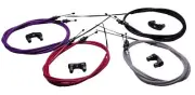 Snafu Astroglide Dual Lower Detangler Gyro Cable for BMX Freestyle Bikes WHITE