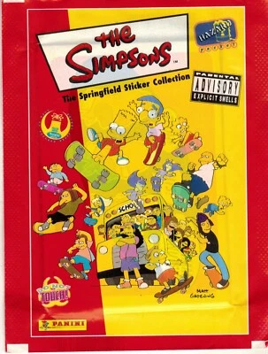 Italy 2011 Panini The Simpsons The Springfield Collection Sticker Pack