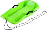 Tadill Snow Sled for Kids Toboggan Heavy Duty with Pull Rope Snow Luge Sledge Downhill Sled for Outdoor Sports Lawn Skiing Yard