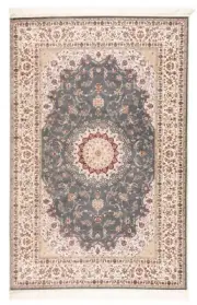 Nain Medallion Maschinengewebter Persereppich 300x200 cm-Fine, Carpet, Rug, Gray