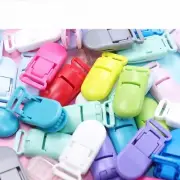 10Pcs Plastic Pacifier Clips Baby Soother Holder Colorful Jewelry Making Dummy