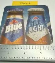 LABATT BREWING CO of ONTARIO CANADA, "BLUE and BLUE LIGHT-RAISE IT UP" COASTER.