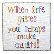 When Life Gives You Scraps Mini Quilt Pattern by Tied With A Ribbon