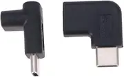 Vaguelly 2PCS Type C Right Angle Adapter USB Male to Female Converter for Charging Data Transfer Compatibility with Laptops Tablets and USB Devices