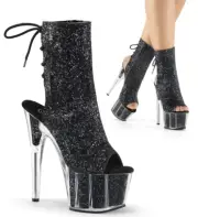 Sexy and Know It Black Glitter Boots