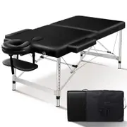 Alfordson Massage Table 2 Fold 75cm Black