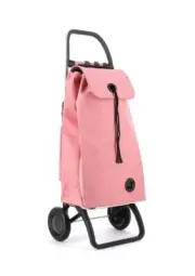 Rolser I-Max Tweed 2 Wheel Foldable Shopping Trolley 41" H x 16" W x 12" D Coral