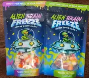 Alien Brain Freeze Candy, Freeze-dried 2 Pack Moon Frittles Original & Sour