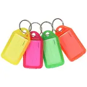 J.Burrows Key Tags Assorted Fluoro 50 Pack
