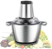Electric Multi-Purpose Cooking Machine, Fully Automatic Stainless Steel Meat Grinder Multi-Function Mixing Food Mincer for Meat/Fish/Vegetable/Baby Food,3L