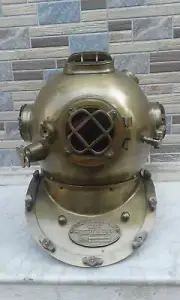 Medieval Ancient Knight US Navy Mark V 18" Deep Marine Scuba Diving Diver Helmet