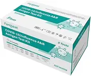 Fanttest 3-in-1 Combo Test 5 PACK, Influenza Flu A/B and COVID-19 Rapid Antigen Test Kit - Nasal Swab
