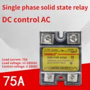 Single-phase DC controlled AC DC-AC SSR solid state relay YHD2475A 240VAC 75A