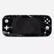 Skins Decals wrap for Nintendo Switch Lite - Black Marble Granite White