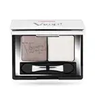 Vamp! Eyeshadow Compact Duo 008 Cream Taupe - Light, Smooth, Blendable, Cream...