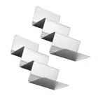 2 Pcs Tacos Stylish Rack Steel Holder Woman Pancake Stands
