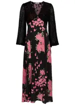 Rixo Melanie Floral-print Silk Maxi Dress - Pink - 14 (UK 14 / L) 14 (UK 14 / L)