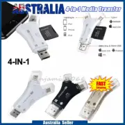 4-in-1 Media Transfer with Memory Card USB TF Micro SD Card Reader For IPhone