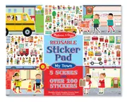 Melissa & Doug Reusable Sticker Pad My Town
