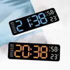Multifunctional Digital Clock Displaying Date Time Weekday and Temperature