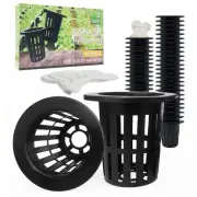 Tmtamye 100 Pack 2 inch Net Pots Hydroponics Supplies Cups, Round Wide Lip De