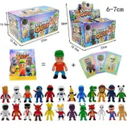 Seenlin 24pcs Stumble Fall Guys Action Figures Toys Game Character Card PVC Model Kawaii Anime Collection Dolls Kids Gifts