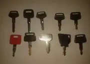 (10) Keys Construction Daewoo, Hitachi, JD, JCB, Komatsu,Yanmar, Kobelco