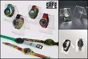 Clock Watch Holder Acrylic Objektaufsteller Safe 5278 90x70x65mm 3 Pack