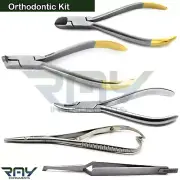 Orthodontic Kit Hardwire & Distal End Cutter TC Needle Holder Mathieu Tweezer