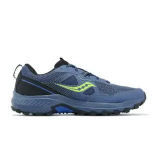 【SAUCONY 索康尼】越野跑鞋 Excursion TR16 男鞋 海軍藍 黑 緩衝 運動鞋 耐磨 戶外(S2074414)