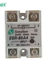 1PC New Scnulber SSR-80AA SSR80AA Solid State Relay 80A Free Shipping
