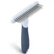Dog rake deshedding dematting Brush Comb - Undercoat for Dogs, Haze Blue