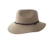 JACARU Australian Wool Poet Hat Trilby Fedora 100% WOOL Crushable Travel Genuine - Grey