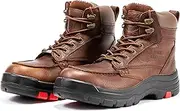 [ROCKROOSTER] Work Boots for Men, Oiled Leather 6 inch Durable Wide Work Shoes(AK370-AK371-AK372)