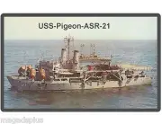 USS-Pigeon - ASR-21 Navy Ship Refrigerator / Tool Box Magnet Gift Item