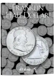 H E HARRIS 2695 Coin Folder Franklin Half Dollar 1948-1963 Book