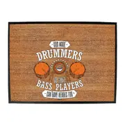 God Made Drummers Drums Music - Funny Novelty Doormat Man Cave Floor mat