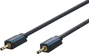Clicktronic 3.5mm Male to Male Stereo Audio Cable, Black, 10 Metre Length
