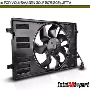 Radiator Fan Assembly w/ Brushless Motor for Volkswagen Golf 15-21 Jetta L4 1.4L (for: Volkswagen)